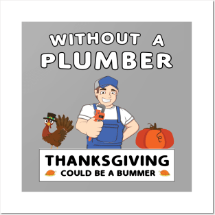 Thanksgiving Repairman Tradesman Contractor Gourd. Posters and Art